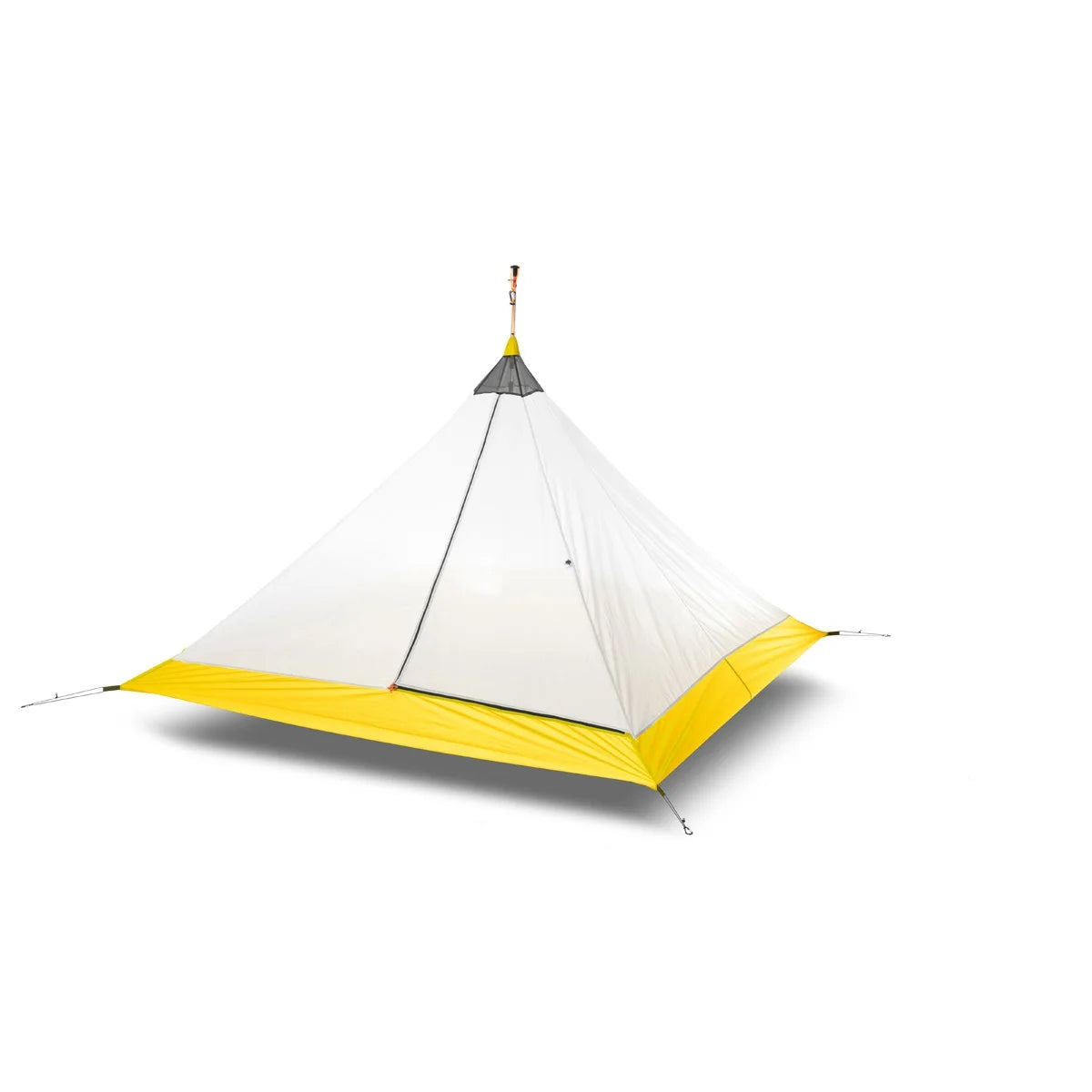 Hikeburger Knot 145cm Ultralight Pyramid 1.45m Rodless Inner Tent 2-4 Person Camping Large Tarp Silicon Coating Outdoor