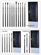 Jessup Lip brushes set,Pro contour different lip shapes,Synthetic,small/cat-tongue /flat/round/tapered-tip lipliner brush T325