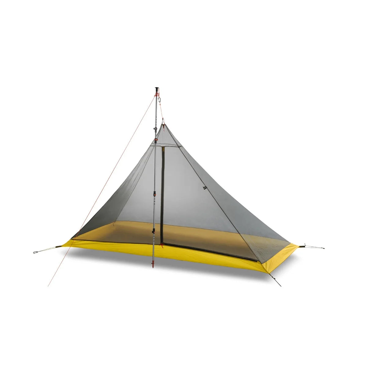 Hikeburger Knot 145cm Ultralight Pyramid 1.45m Rodless Inner Tent 2-4 Person Camping Large Tarp Silicon Coating Outdoor