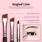 Jessup Eyeliner Brushes set,11pcs Eyeliner Brush Professional,Tapered Angled Flat Ultra Fine Precision Eyeliner Brush set T324