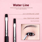 Jessup Eyeliner Brushes set,11pcs Eyeliner Brush Professional,Tapered Angled Flat Ultra Fine Precision Eyeliner Brush set T324