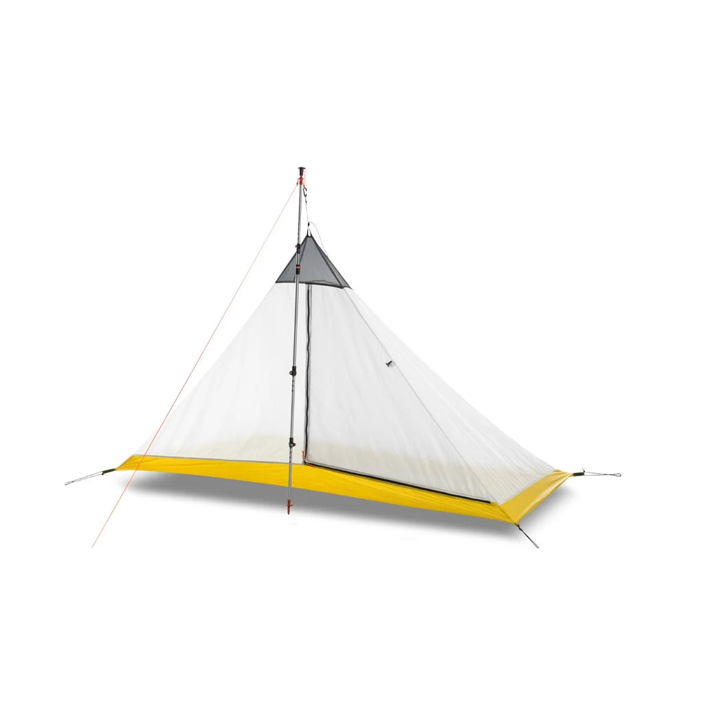Hikeburger Knot 145cm Ultralight Pyramid 1.45m Rodless Inner Tent 2-4 Person Camping Large Tarp Silicon Coating Outdoor