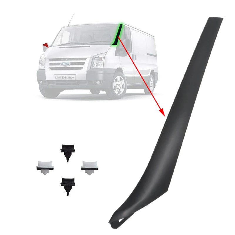 Windshield Windscreen Moulding Trim Right / Left Side LH RH For Ford Transit Mk7 2006 - 2014 TTG Accessories